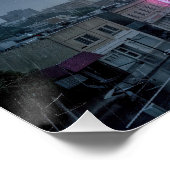 Neon Billboard with INVEST Text Poster (Ecke)