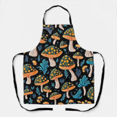 Neon Biolumineszenz Pilz - Retro-Schürze Schürze (Vorderseite)