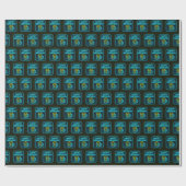 Neon Birthday Beer Tasse auf schwarz Geschenkpapier (Flach)