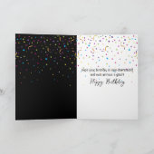 Neon Birthday Computer Downloading Bar Karte (Innenseite)