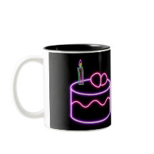 Neon birthday mug