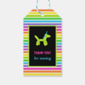 NEON BIRTHDAY TIERALS BALLOONS GESCHENKANHÄNGER (Rückseite)