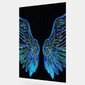 Neon Black and Blue Angle Wings Acrylschild (Winkel)