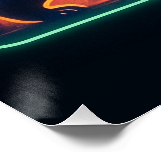 Neon Black Bar Poster (Ecke)