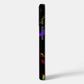 Neon Black Cat mit leuchtenden Augen Case-Mate iPhone Hülle (Rückseite / Links)