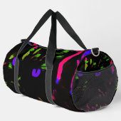 Neon Black Cat mit leuchtenden Augen Duffle Bag (Rechte Ecke)