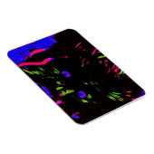 Neon Black Cat mit leuchtenden Augen Magnet (Rechte Seite)