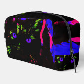 Neon Black Cat mit leuchtenden Augen Waschbeutel (Rechte Ecke)