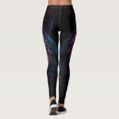 Neon Black Glows Leopard Leggings (Rückseite)