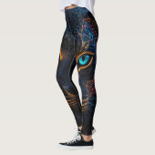 Neon Black Glows Leopard Leggings (Links)