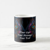 Neon Black Leopard Kaffeetasse (Mittel)