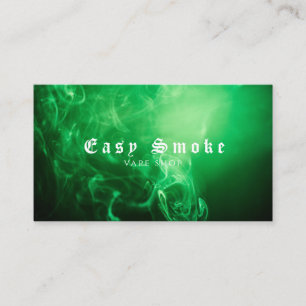Neon Black Punch Card Vape Head Shops Rauchlounge Visitenkarte