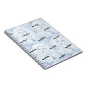 Neon Black Spiral Foto Notebook Notizblock (Rechte Seite)