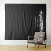 Neon Black wall Graduation Photo Booth Wandteppich (Beispiel (Horizontal))