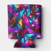 Neon Blacklight Abstrakt verkettetes Glas Dosenkühler (Rückseite)