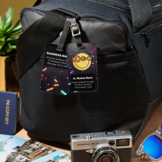 Neon Blacklight Branding Benutzerdefiniertes Logo Gepäckanhänger