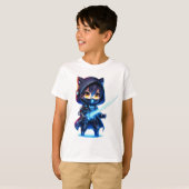 Neon Blade - Chibi Cyber Ninja T-Shirt (Vorne ganz)