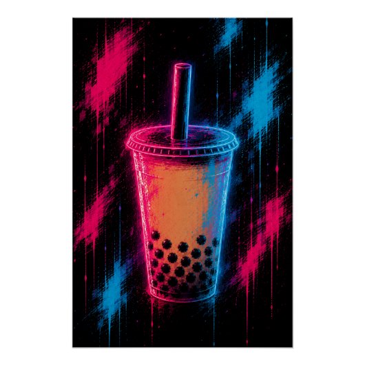 Neon-Blasentee Poster (Vorderseite)