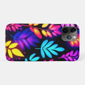 Neon Blätter Abstraktes Muster Case-Mate iPhone Hülle (Rückseite (Horizontal))