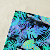 Neon Blätter tropisch Strandtuch (Beispiel)