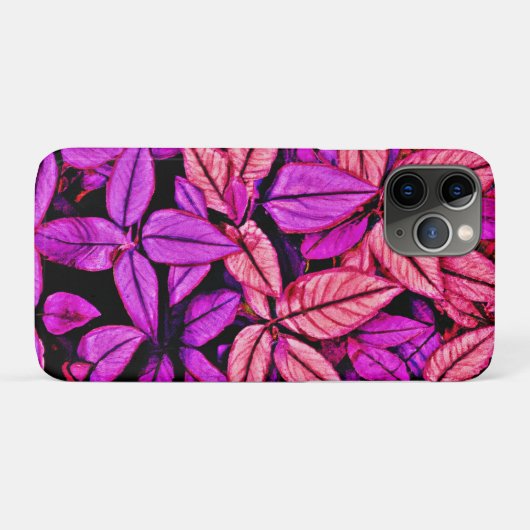 Neon Blätter Wonders Case-Mate iPhone Hülle (Rückseite (Horizontal))