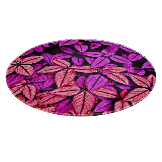 Neon Blätter Wonders Schneidebrett (Ecke)