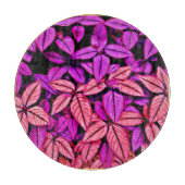 Neon Blätter Wonders Schneidebrett (Vorderseite)