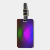 Neon Blau, Lila, Grün, Orange Gepäckanhänger (Vorderseite vertikal)