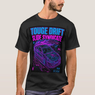 Neon Blaupause Drift Silvia S15 Techwear T-Shirt