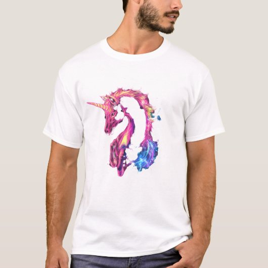 Neon Blitz Einhorn (1) T-Shirt (Vorderseite)
