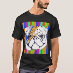 Neon-Blitz-Mops-Porträt T-Shirt