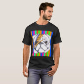 Neon-Blitz-Mops-Porträt T-Shirt (Vorne ganz)