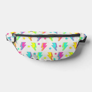 Neon-Blitzstern Y2K Muster Bauchtasche