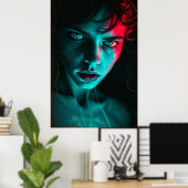 Neon Blize: Crackes Reality-Poster Poster (Heimbüro)