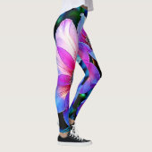 Neon Bloom Blume Magic Glow Design Leggings (Rechts)