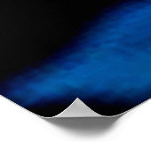 Neon Bloom Blume Magic Glow Design Poster (Ecke)