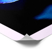 Neon Bloom Blume Magic Glow Design Poster (Ecke)