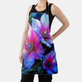 Neon Bloom Blume Magic Glow Design Schürze (InSitu)