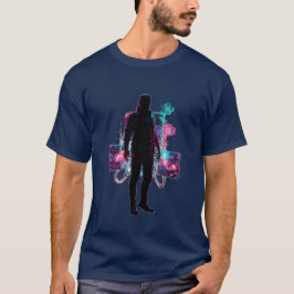 Neon Bloom: Technisch infundiertes Wachstum T-Shirt