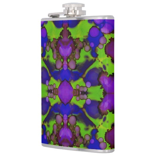 Neon Bloomstorm Flachmann (Links)