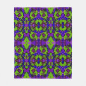 Neon Bloomstorm Fleecedecke (Vorderseite)