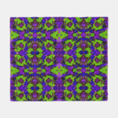 Neon Bloomstorm Fleecedecke (Vorderseite (Horizontal))