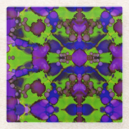 Neon Bloomstorm Glasuntersetzer