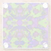 Neon Bloomstorm Glasuntersetzer (Rückseite)