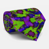 Neon Bloomstorm Krawatte (Gerollt)