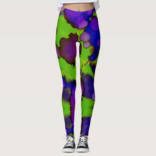 Neon Bloomstorm Leggings (Vorderseite)