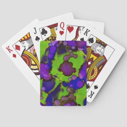 Neon Bloomstorm Spielkarten (Rückseite)