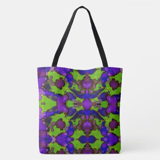 Neon Bloomstorm Tasche (Rückseite)