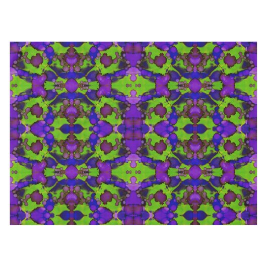 Neon Bloomstorm Tischdecke (Vorderseite (Horizontal))