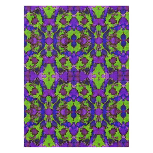 Neon Bloomstorm Tischdecke (Vorderseite)